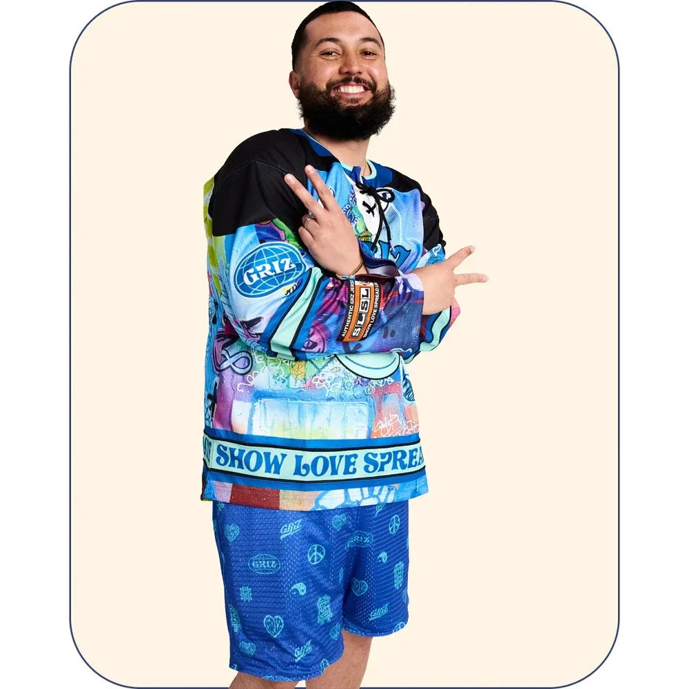 GRiZ - “Stay In Tune” Mid-weight Team Hockey Jersey Size Medium (M) EDM & Rave